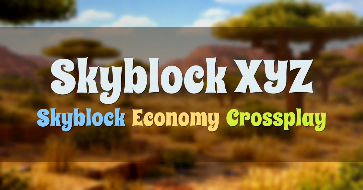 Banner for Skyblock.XYZ Family Friendly Custom Skyblock (skyblock.xyz)