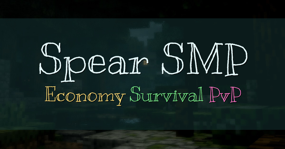 Banner for Spear SMP Economy Survival PvP (spearsmp.io)