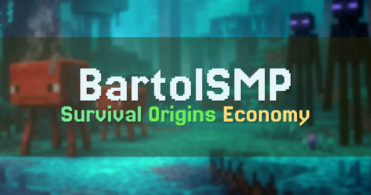 Banner for BartolSMP Friendly Survival SMP with Origins (play.bartolsmp.net)