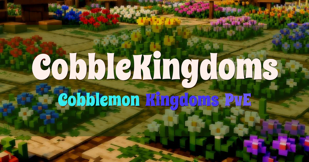 Banner for CobbleKingdoms Cobblemon Kingdoms and PvE (play.cobblekingdoms.com)