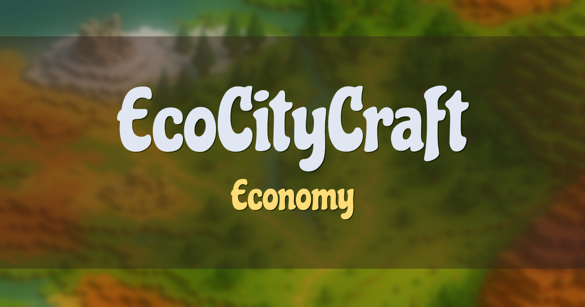 Banner for EcoCityCraft Economy