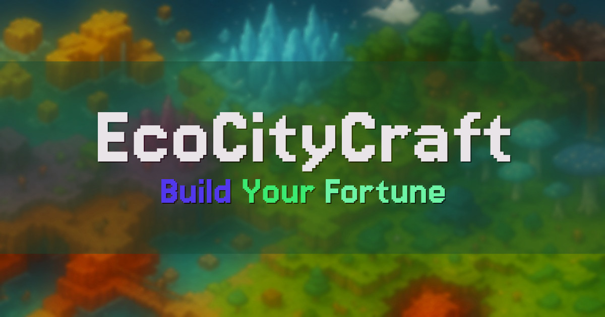 EcoCityCraft Economy Minecraft server