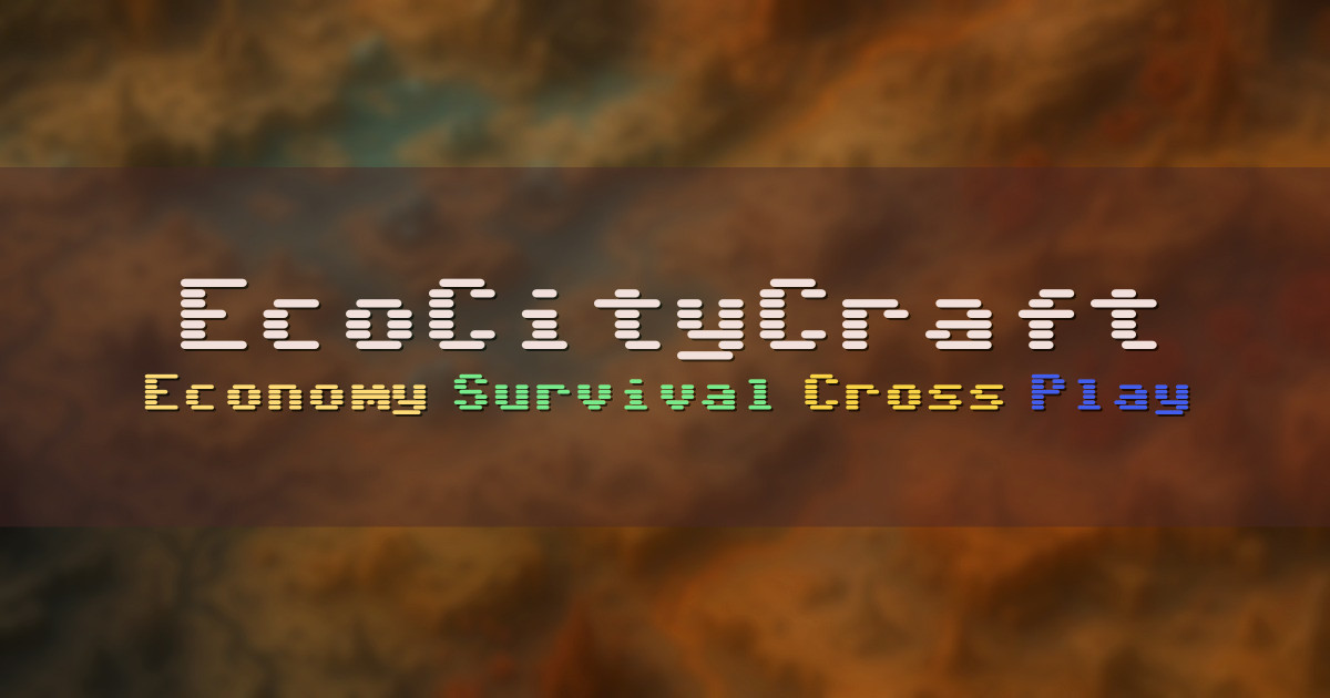 Banner for EcoCityCraft Economy Survival Server (org.ecc.eco)