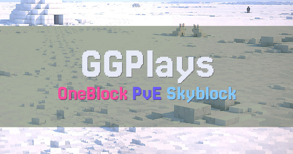 Banner for GGPlays OneBlock Adventure (ms.ggplays.net)