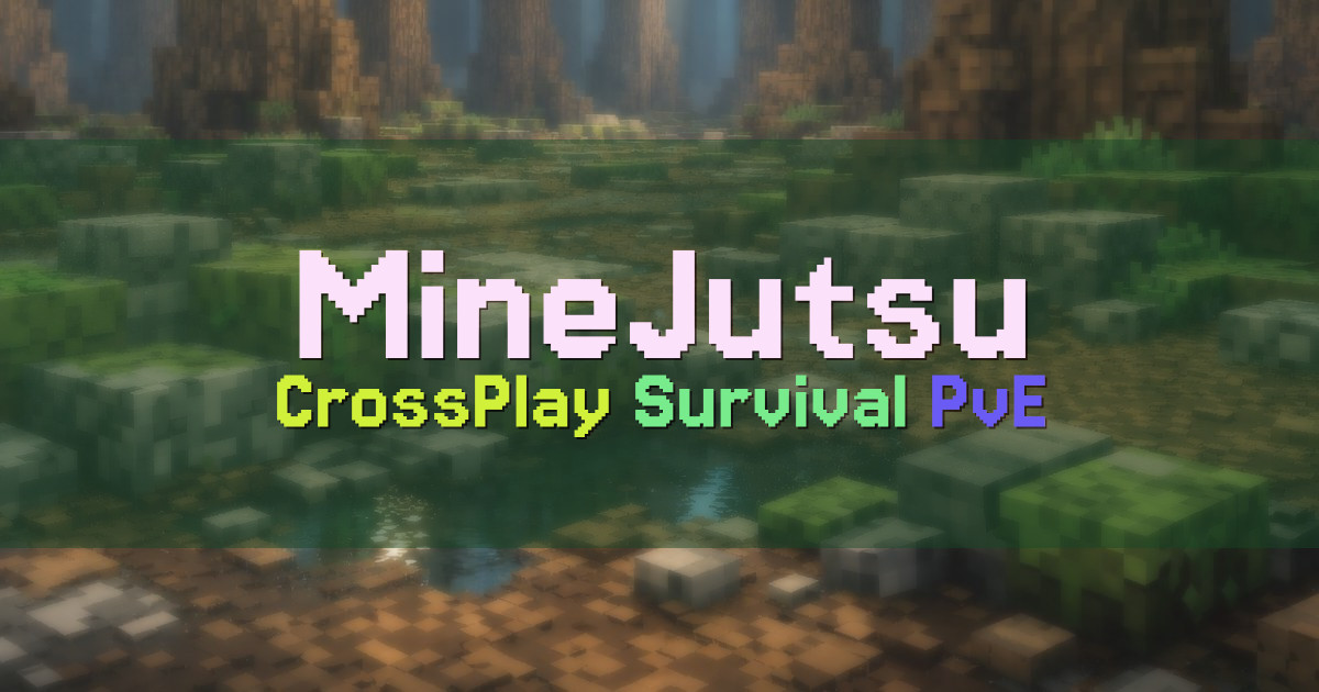 Banner for MineJutsu CrossPlay Jujutsu Survival (mso.minejutsu.com)