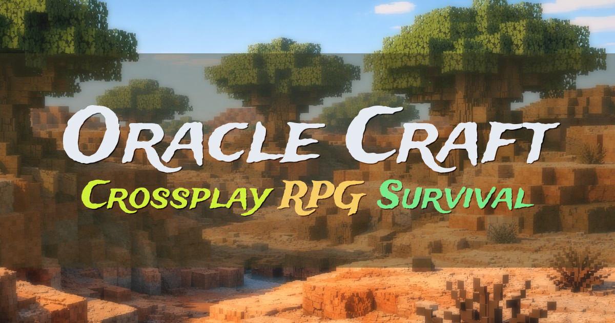 Banner for Oracle Craft Crossplay RPG SMP (oraclecraft.xyz)