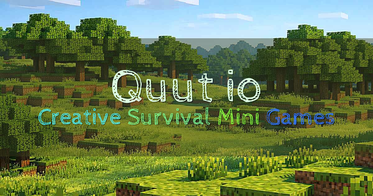 Banner for Quut.io Finnish Cross Play Minecraft Server