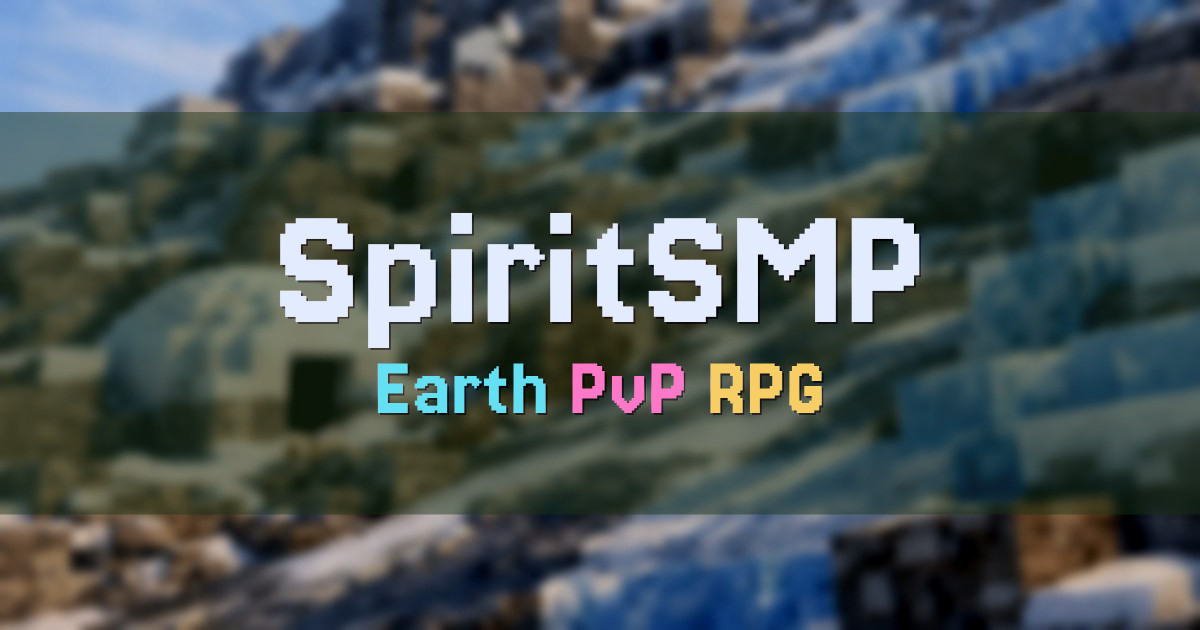 Banner for SpiritSMP Earth SMP with Elemental Abilities (play.spiritsmp.org)