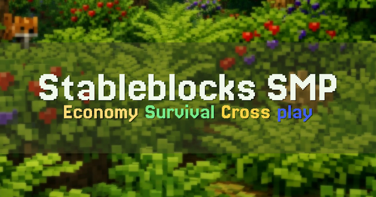 Banner for Stableblocks SMP Economy Survival (stableblocks.net)