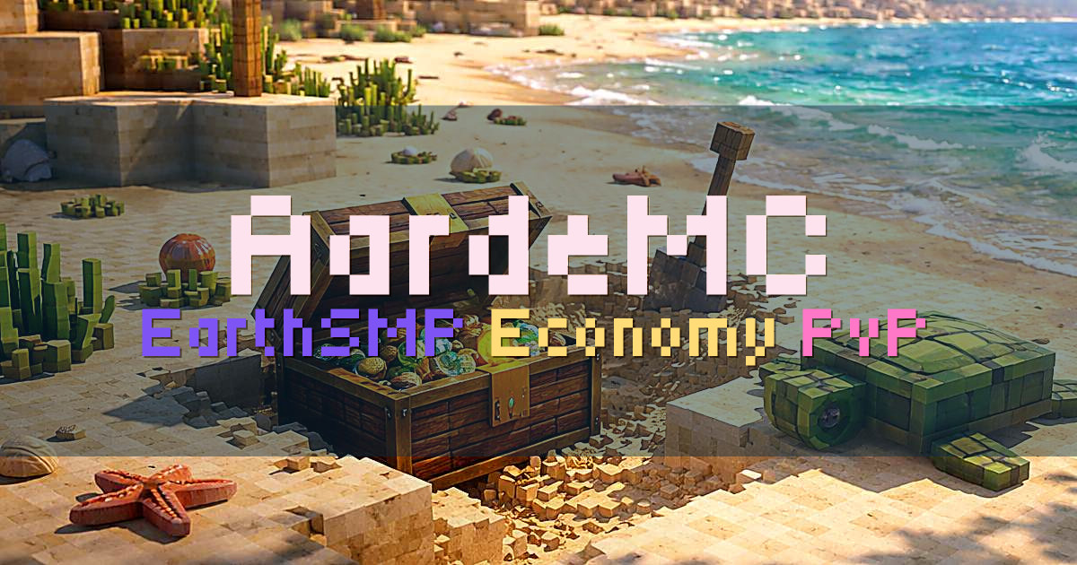 Banner for AardeMC EarthSMP (mcs.aardemc.nl)