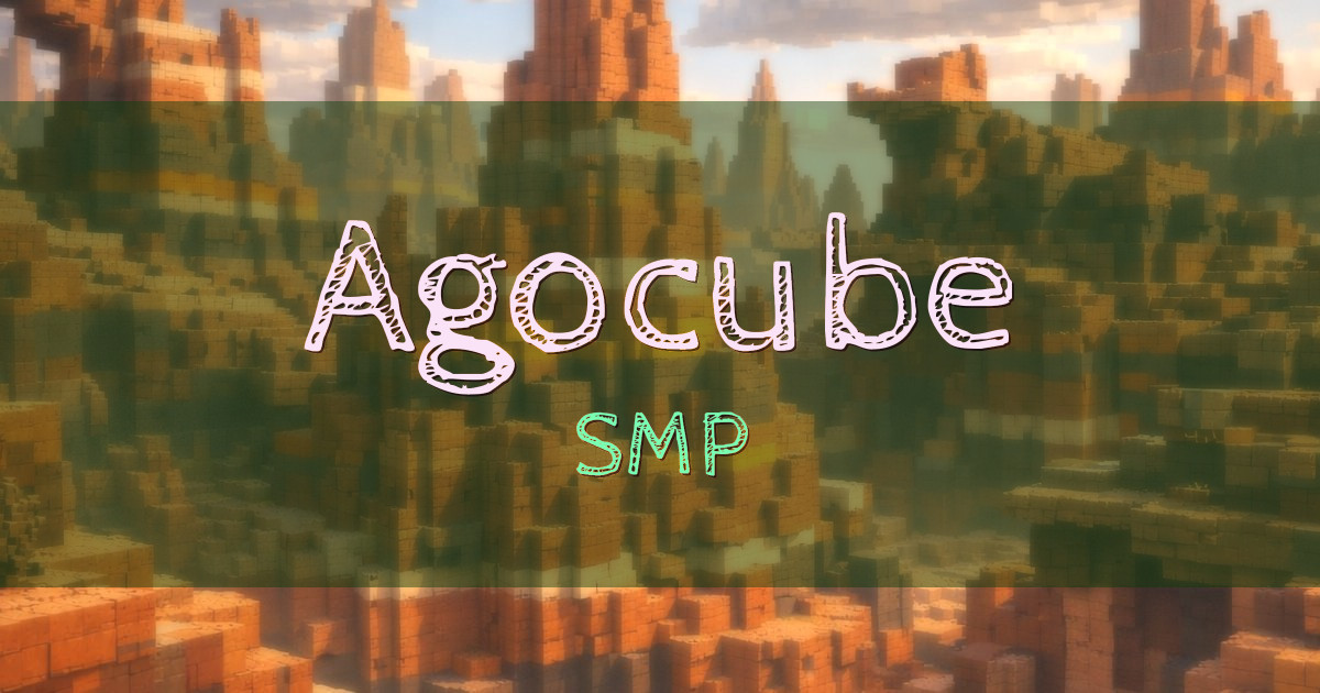 Banner for Agocube SMP (agocube.net)