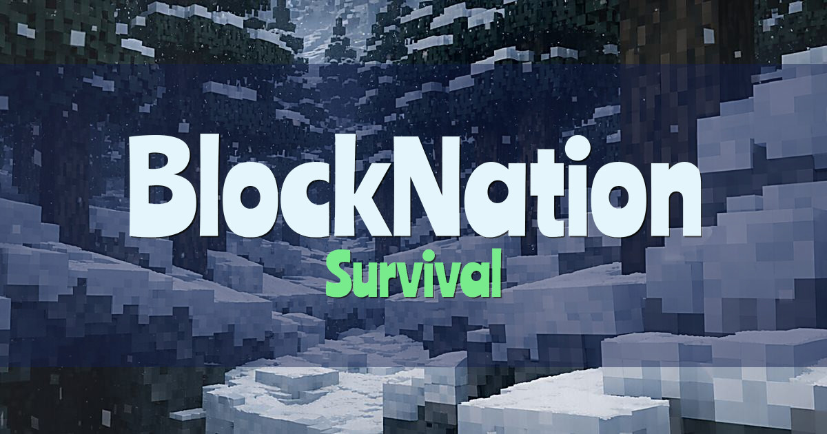 BlockNation Survival Minecraft server