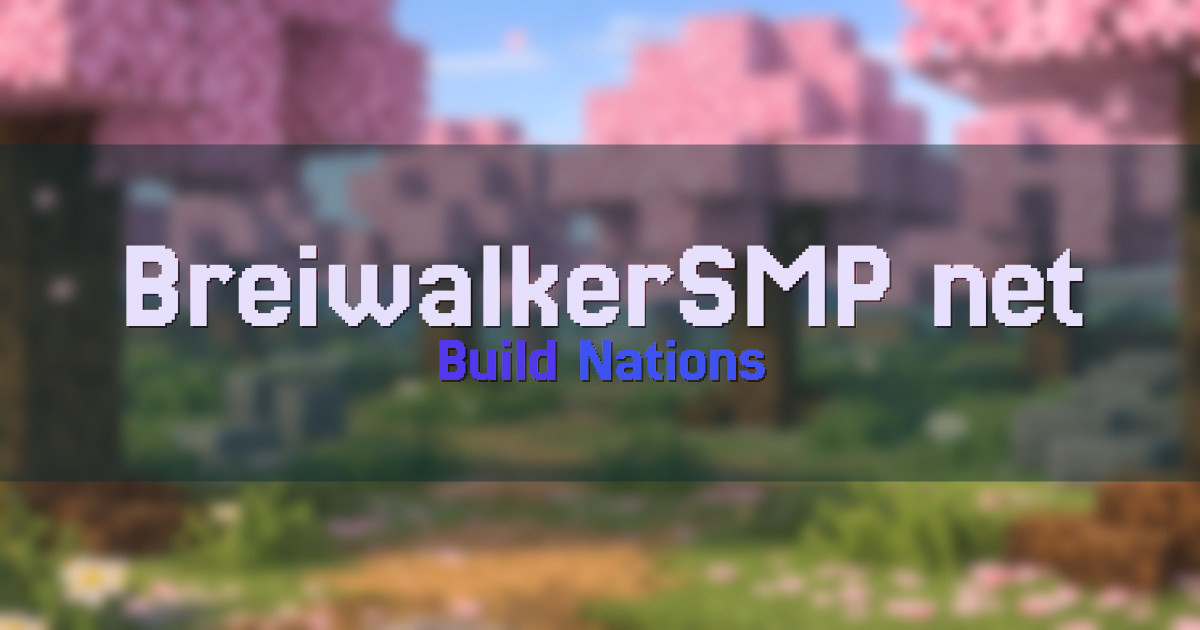 BreiwalkerSMP.net Survival Minecraft server