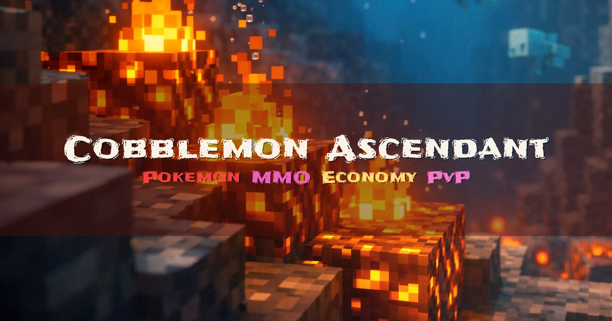 Banner for Cobblemon Ascendant Java 1.21.1 MMO (play.cobblemonascendant.gg)