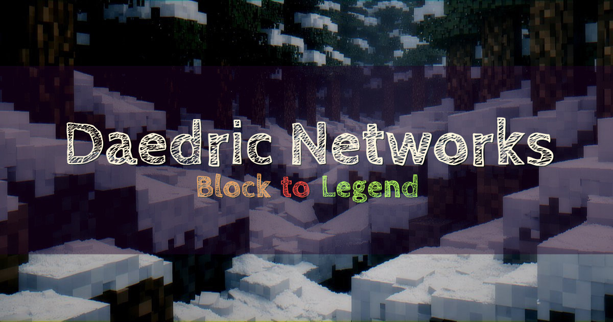 Daedric Networks OneBlock Minecraft server