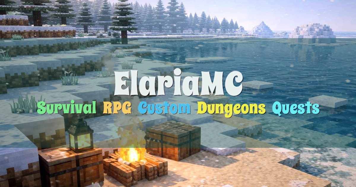 Banner for ElariaMC Survival RPG (play.elariamc.xyz)