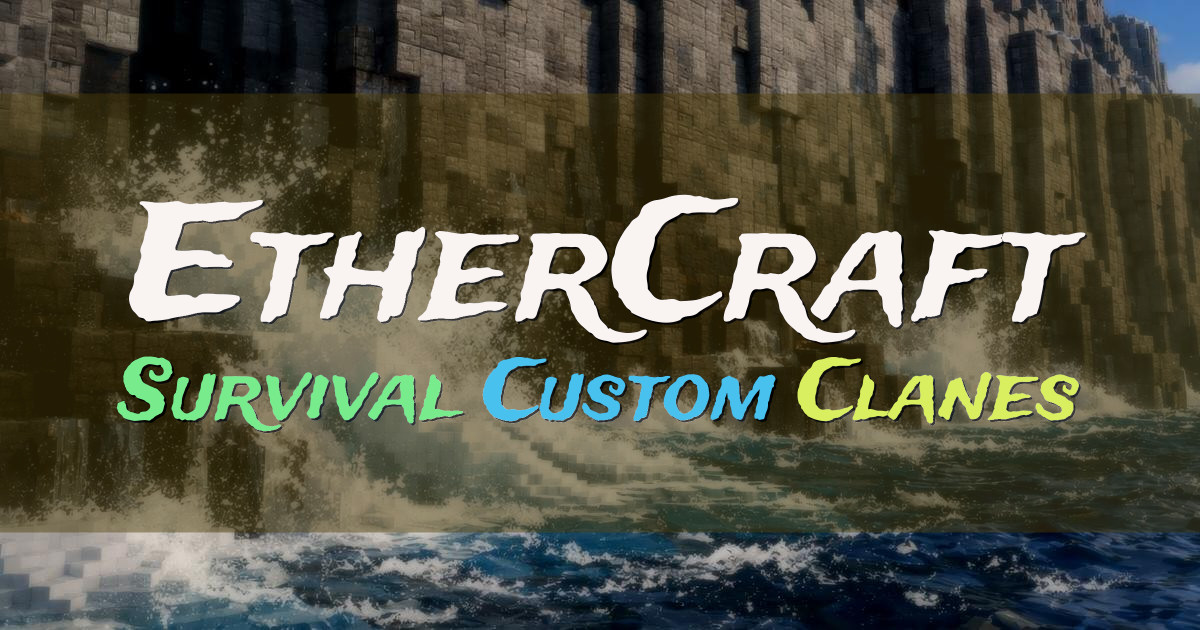 Banner for EtherCraft Java Bedrock Survival Custom