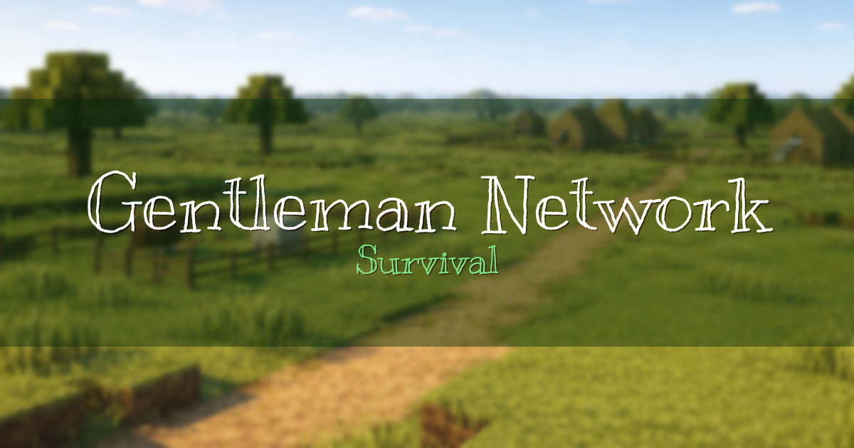 Banner for Gentleman Network Survival