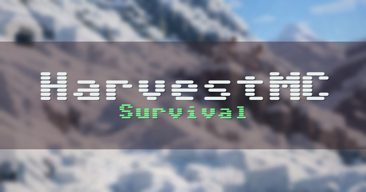 Banner for HarvestMC Survival (play.harvest-mc.com)