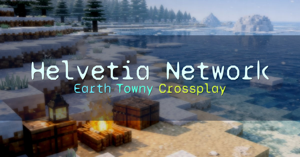 Banner for Helvetia Network Crossplay Earth Towny Server