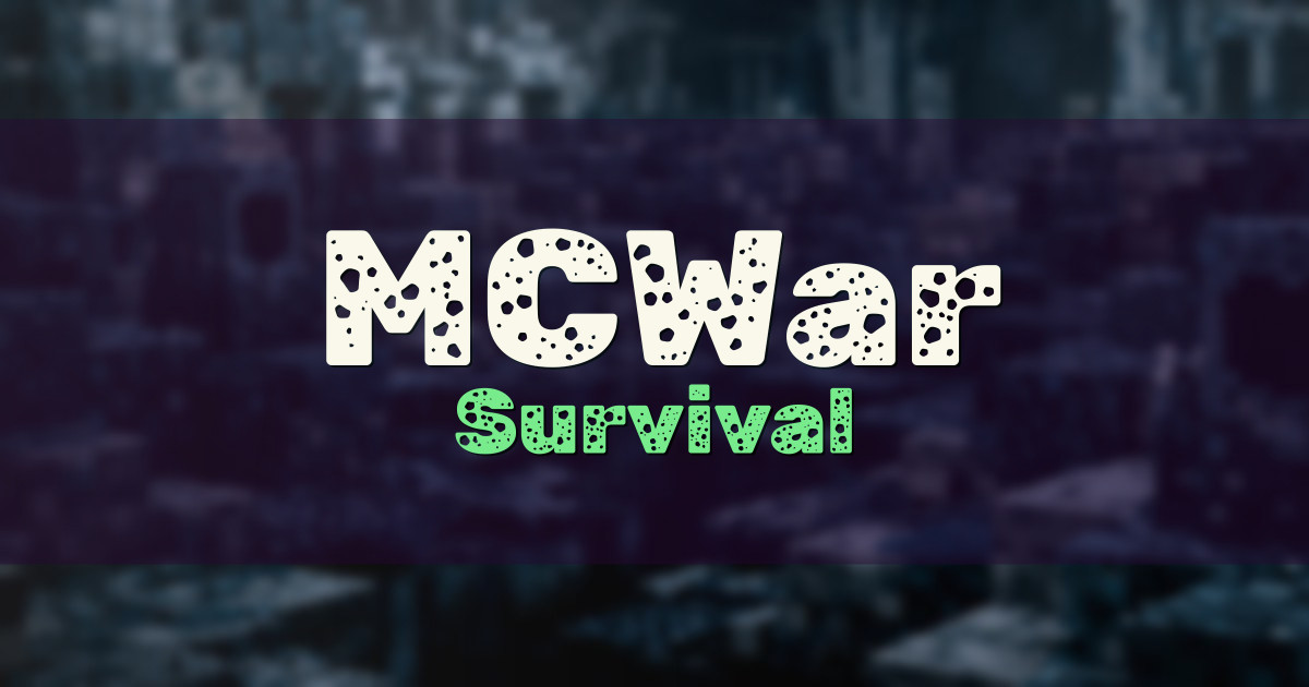 Banner for MCWar Survival (mcwar.co)