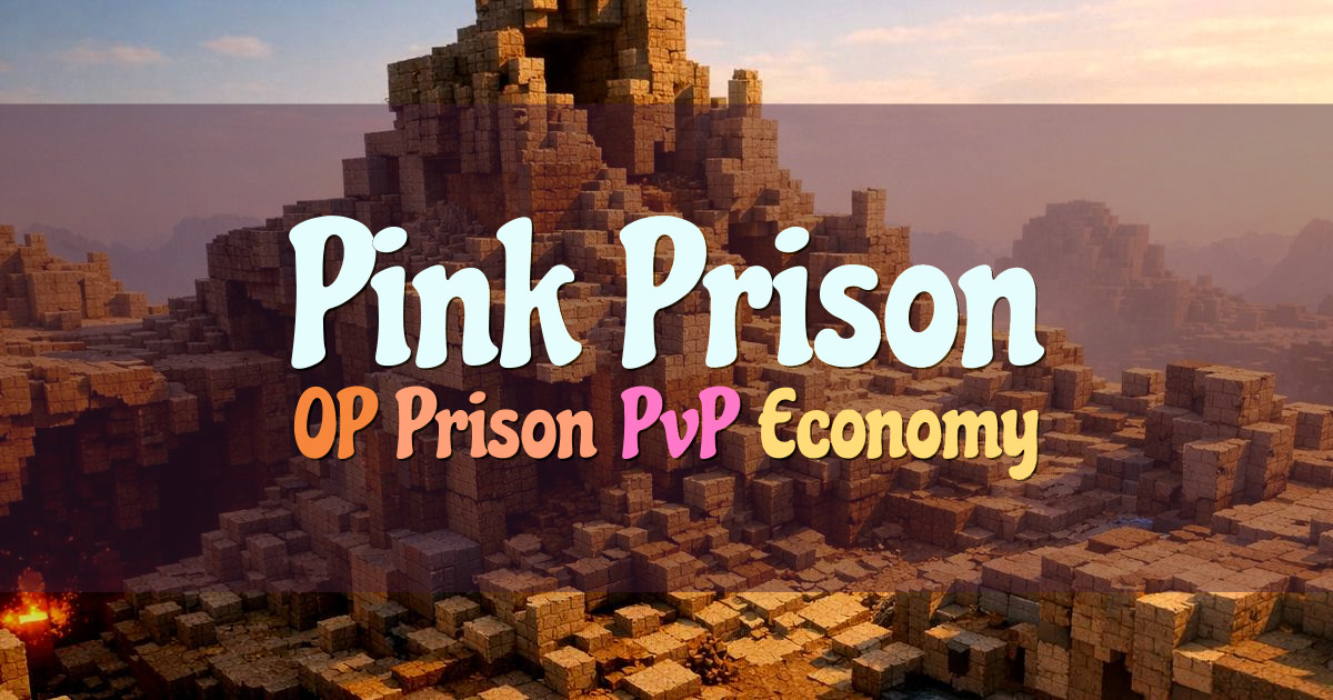 Banner for Pink Prison OP Prison Server (pinkprison.net)