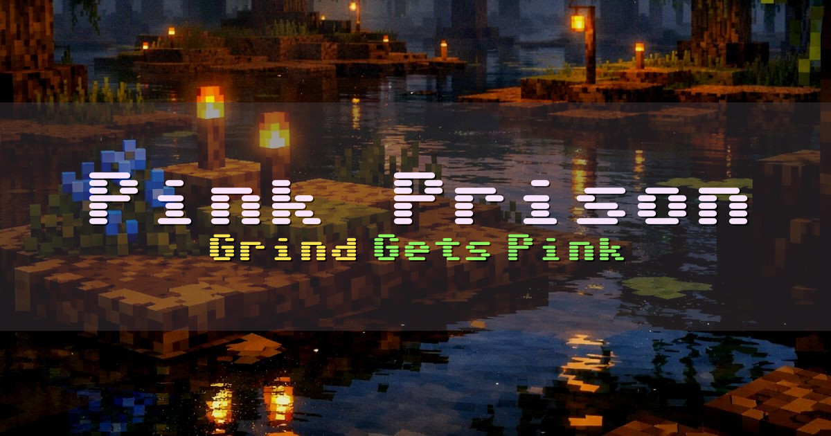 Pink Prison OPPrison Minecraft server