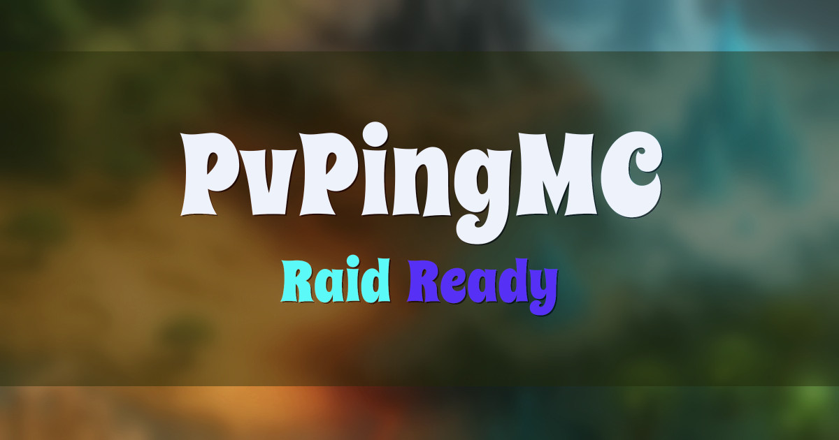 PvPingMC Factions Minecraft server
