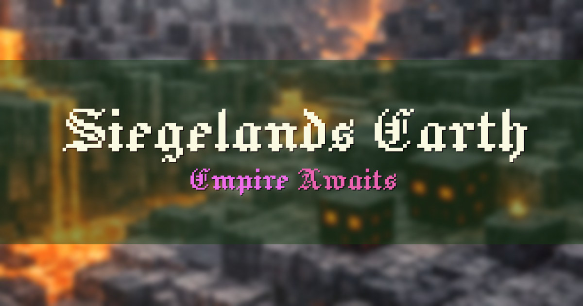 Siegelands Earth Minecraft server