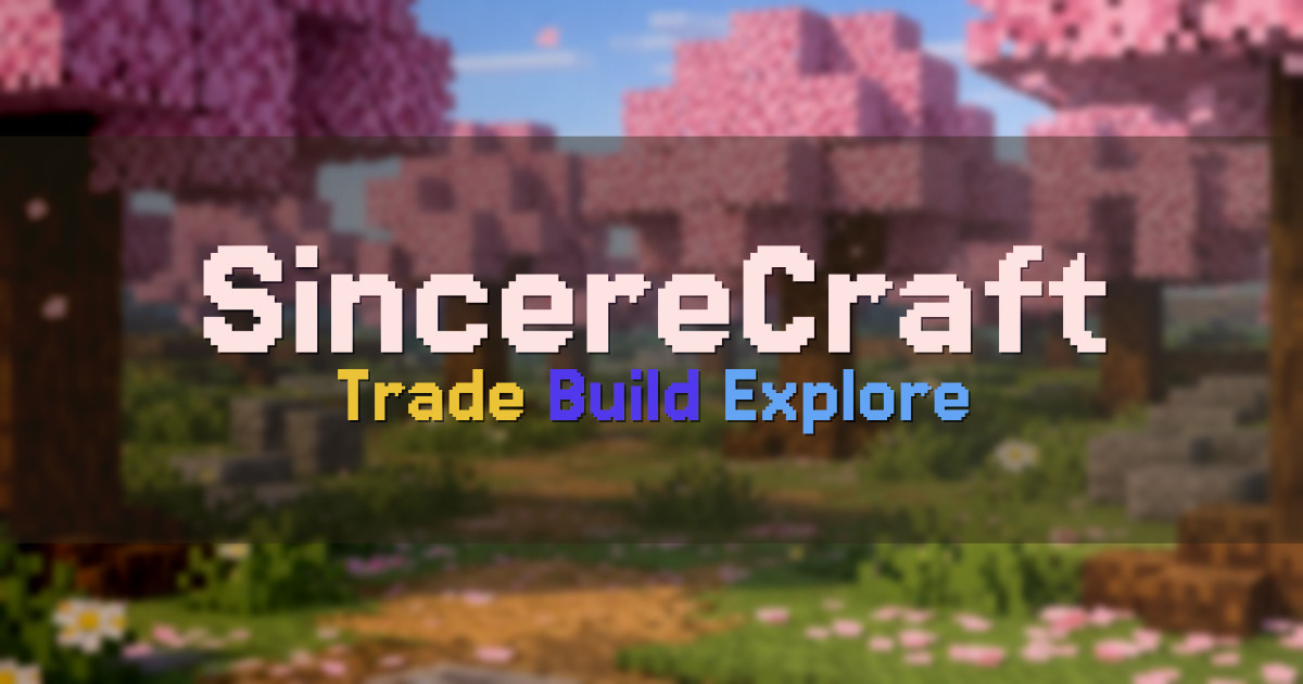 SincereCraft Survival Minecraft server