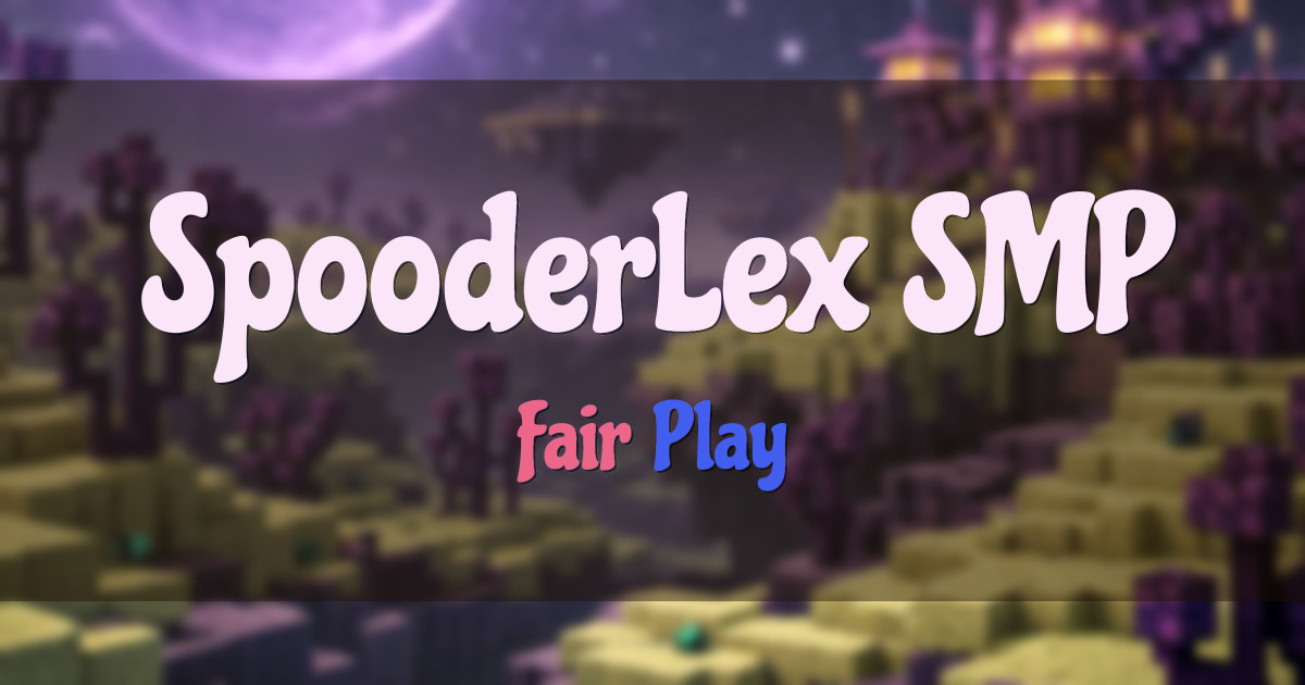 SpooderLex SMP Survival Minecraft server