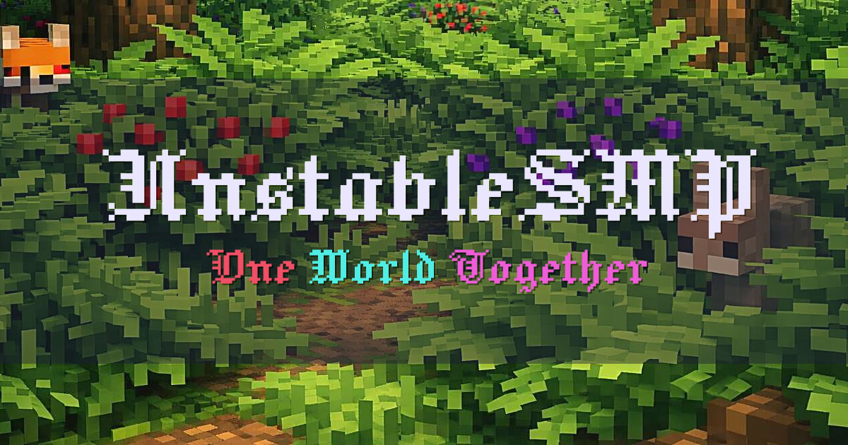 UnstableSMP Crossplay Minecraft server