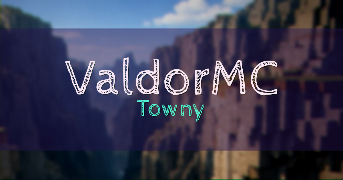Banner for ValdorMC Towny (oyna.valdormc.xyz)