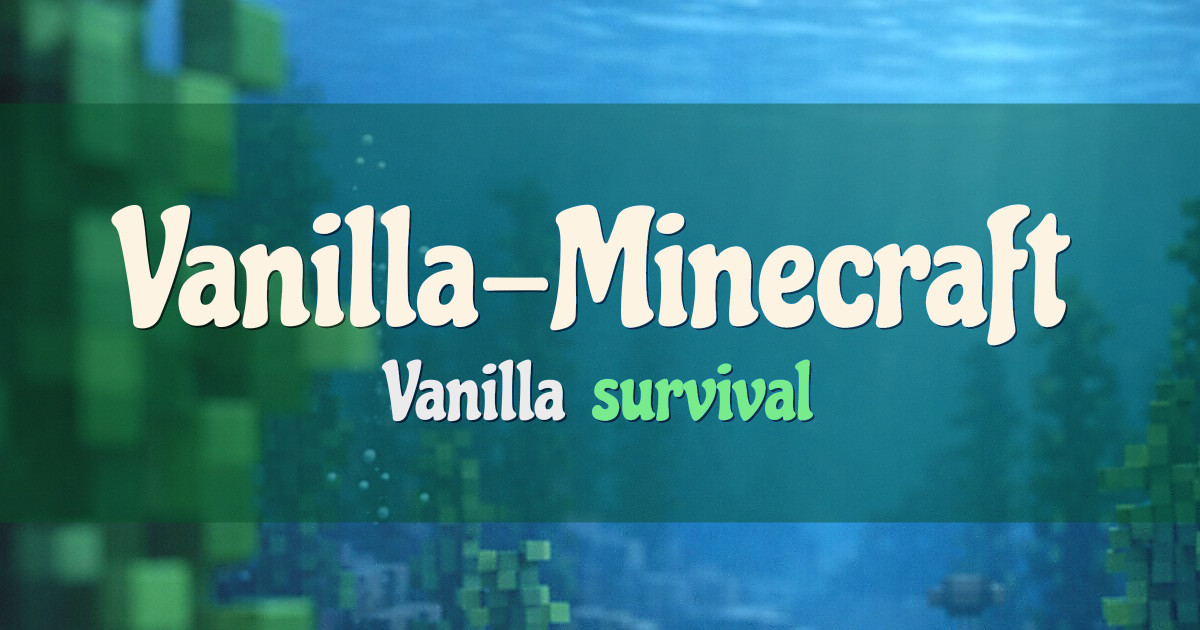 Vanilla-Minecraft Network Minecraft server