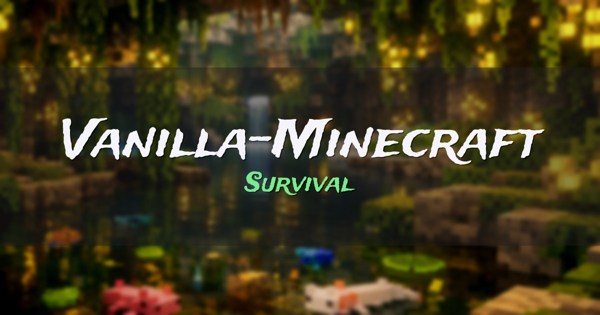 Banner for Vanilla-Minecraft Survival (play.vanilla-minecraft.fr)