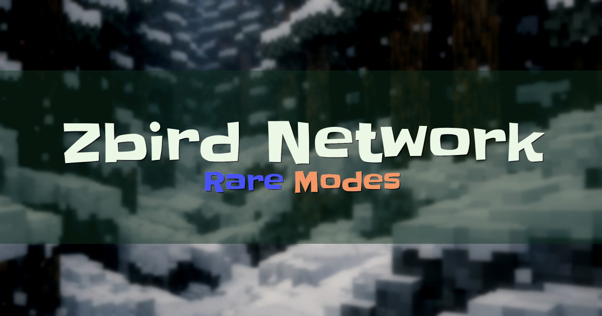 Zbird Network Minigames Minecraft server