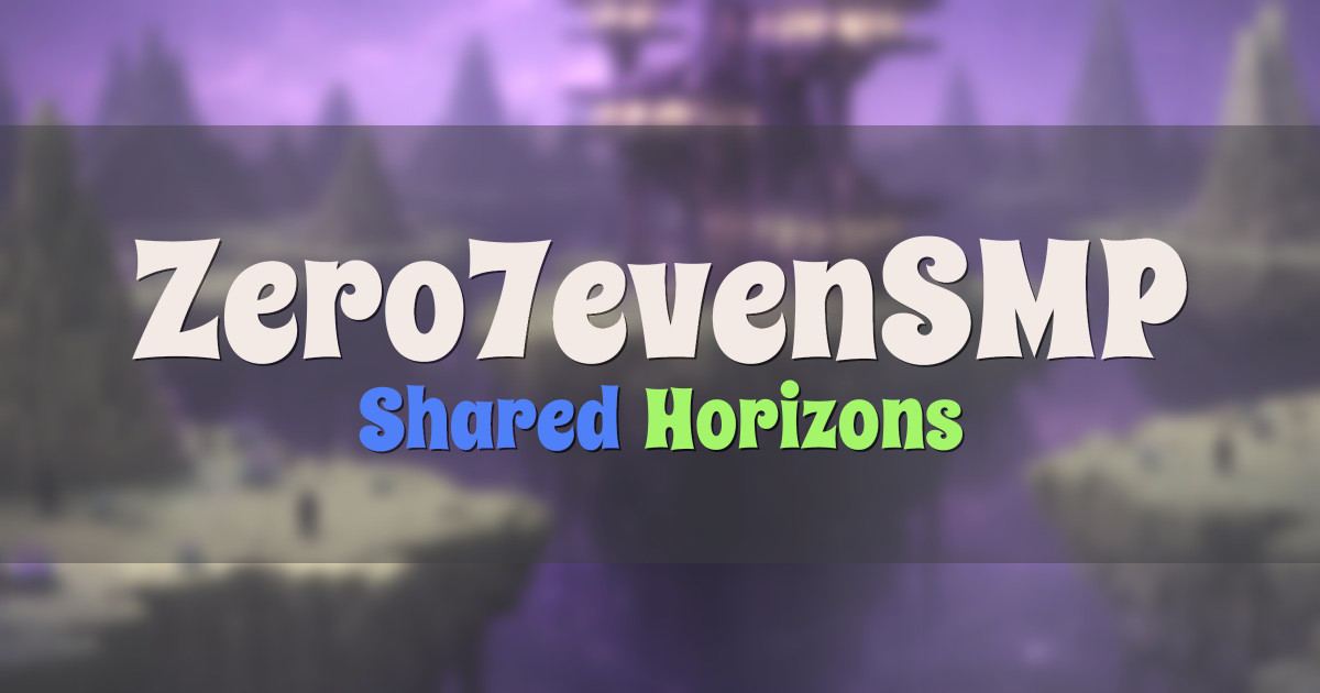 Zero7evenSMP SMP Minecraft server
