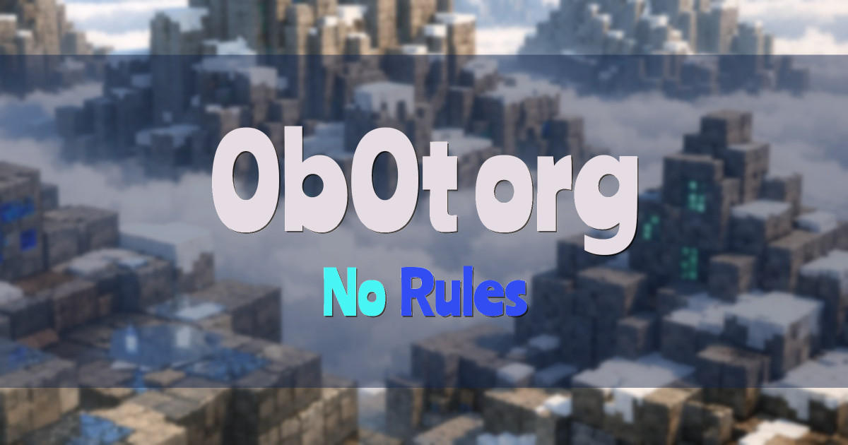 0b0t.org Anarchy Minecraft server