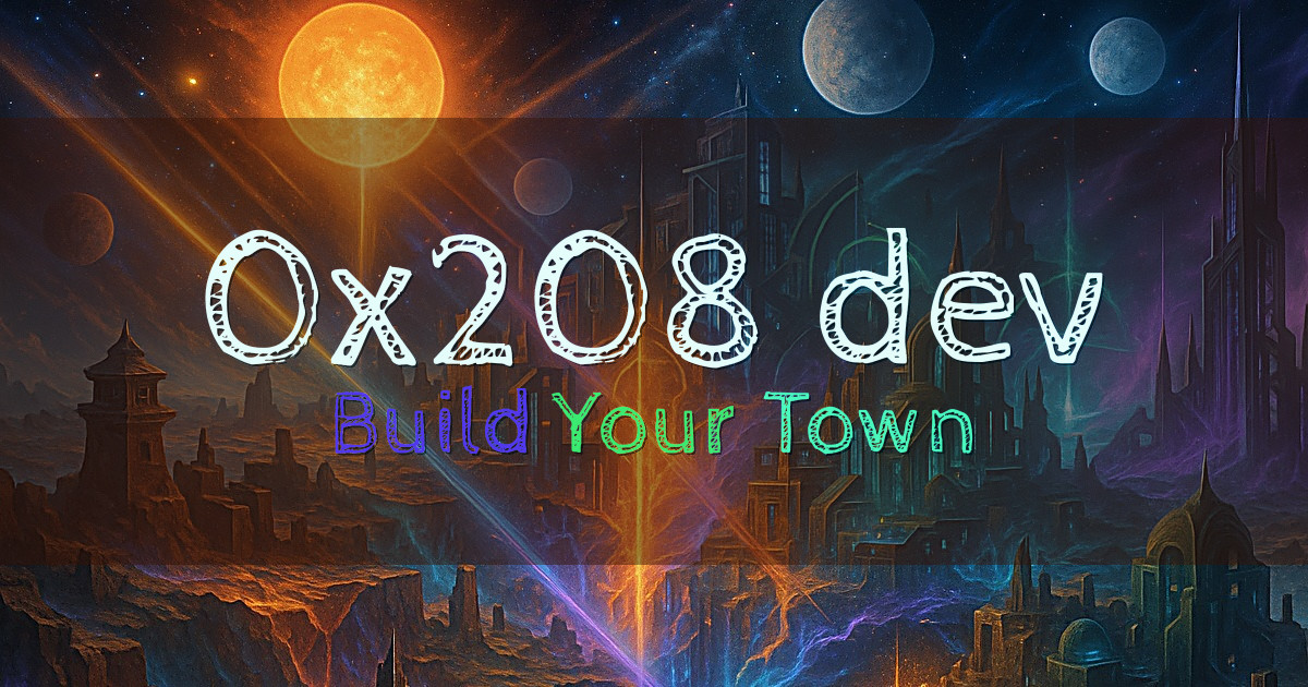 0x208.dev Towny Minecraft server