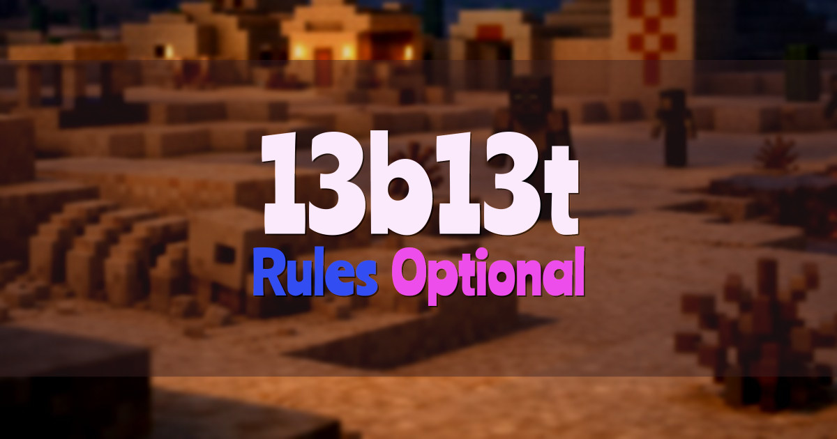 13b13t Anarchy Minecraft server