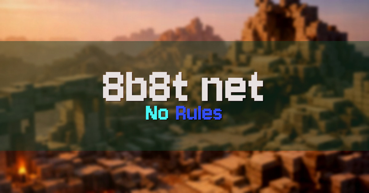 8b8t.net Anarchy Minecraft server