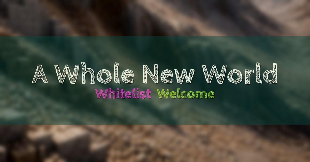 A Whole New World Network Minecraft server