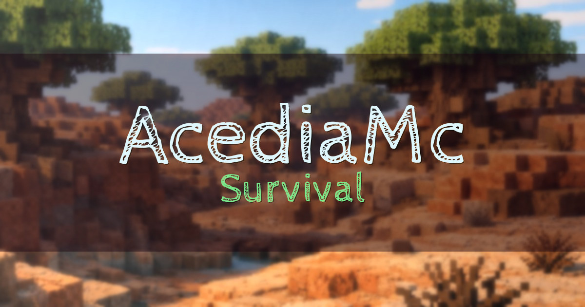 Banner for AcediaMc Survival