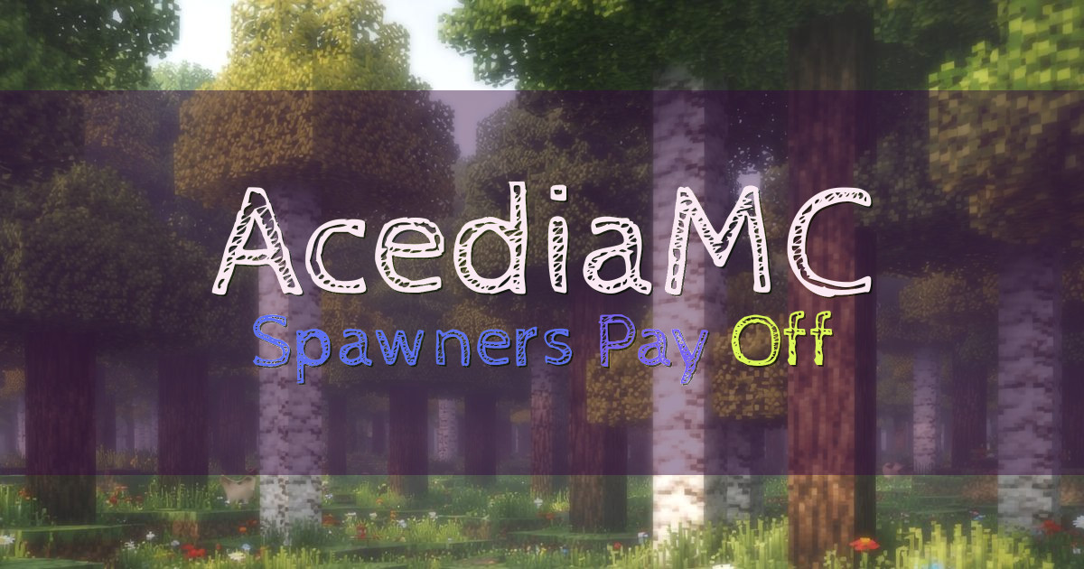 AcediaMC Survival Minecraft server