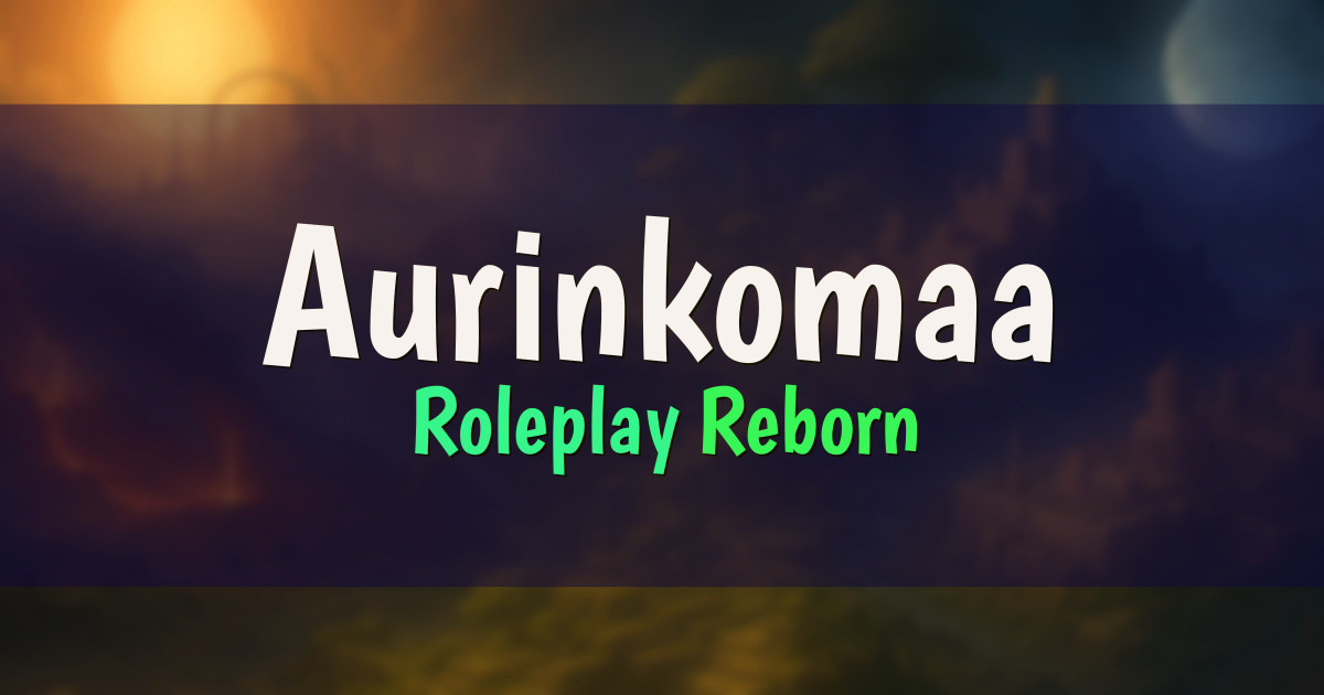 Aurinkomaa Roleplay Minecraft server