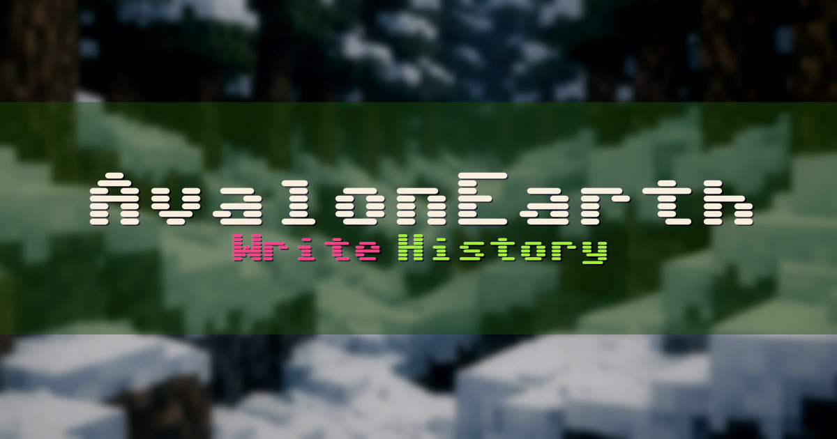 AvalonEarth Earth Minecraft server