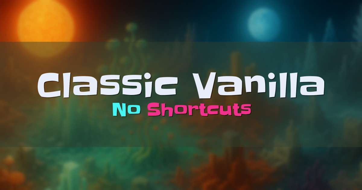 Classic Vanilla Survival Minecraft server