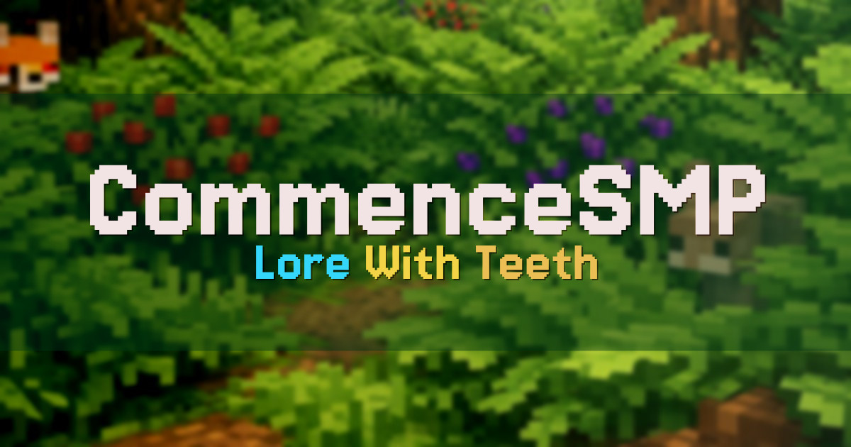 CommenceSMP MMORPG Minecraft server