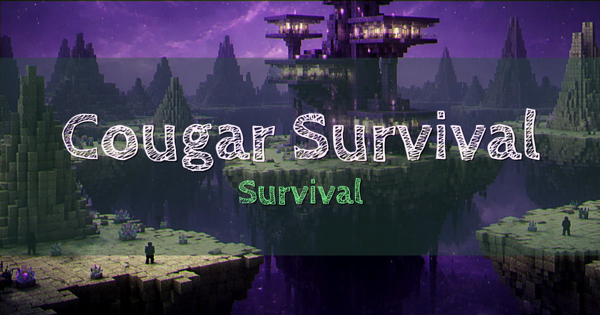 Banner for Cougar Survival Survival (cougarsmp.net)