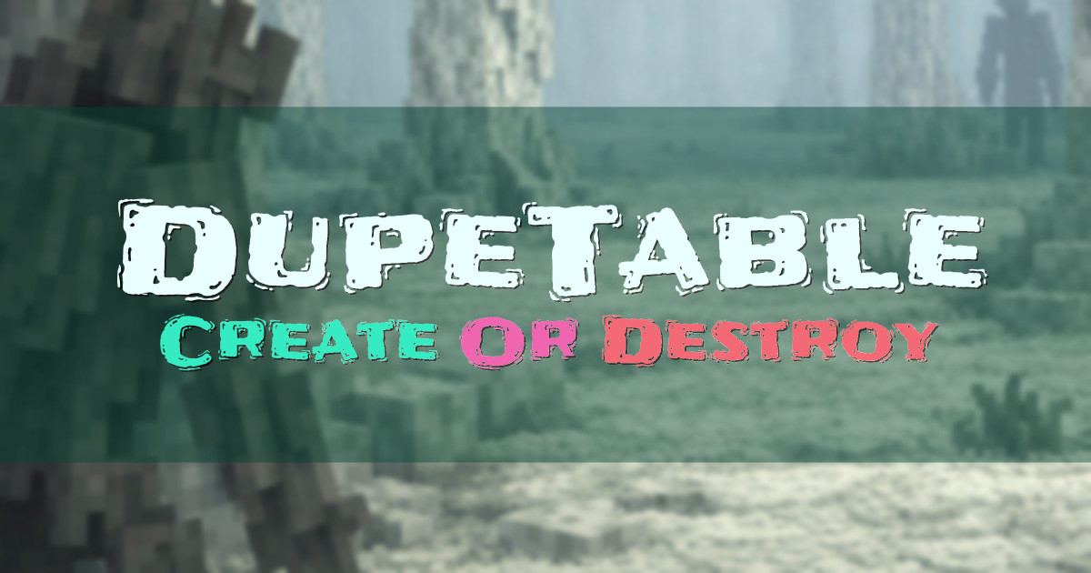 DupeTable Anarchy Minecraft server